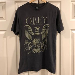 OBEY Grey graphic men’s T-shirt - M